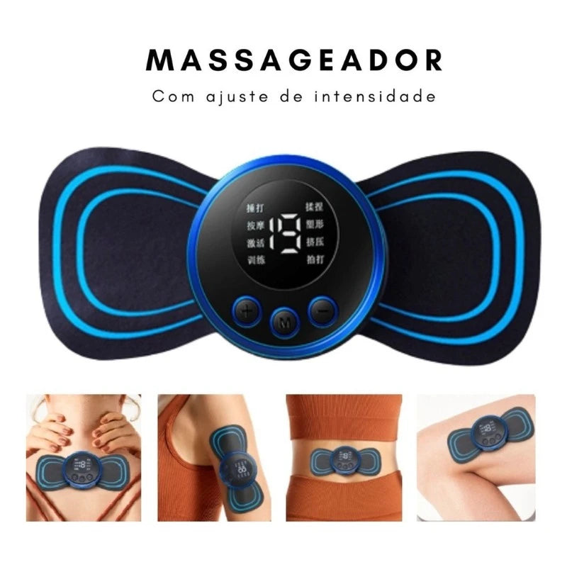 Massageador Portátil Multifunção: Alívio para Dores e Relaxamento Completo Onde Quer Que Você Esteja!