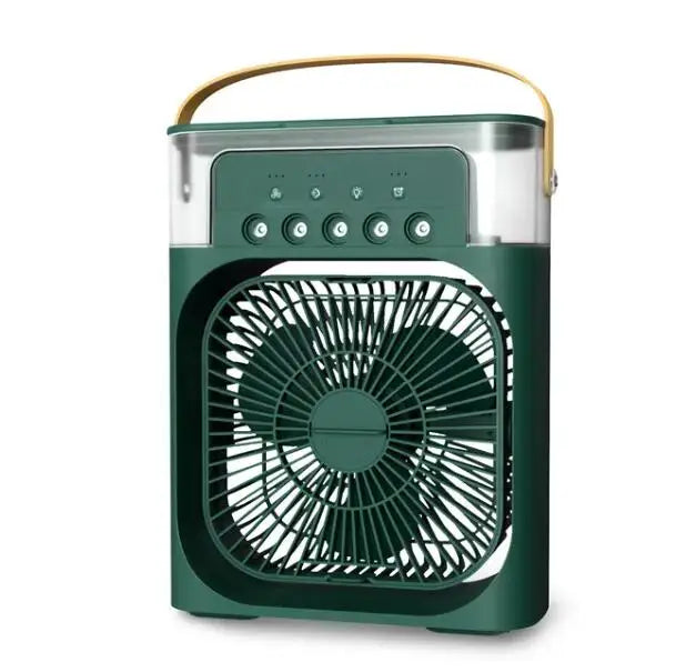 Mini Ventilador de Ar Condicionado, Umidificador e Aromaterapia - Conforto e Versatilidade em Todas as Estações