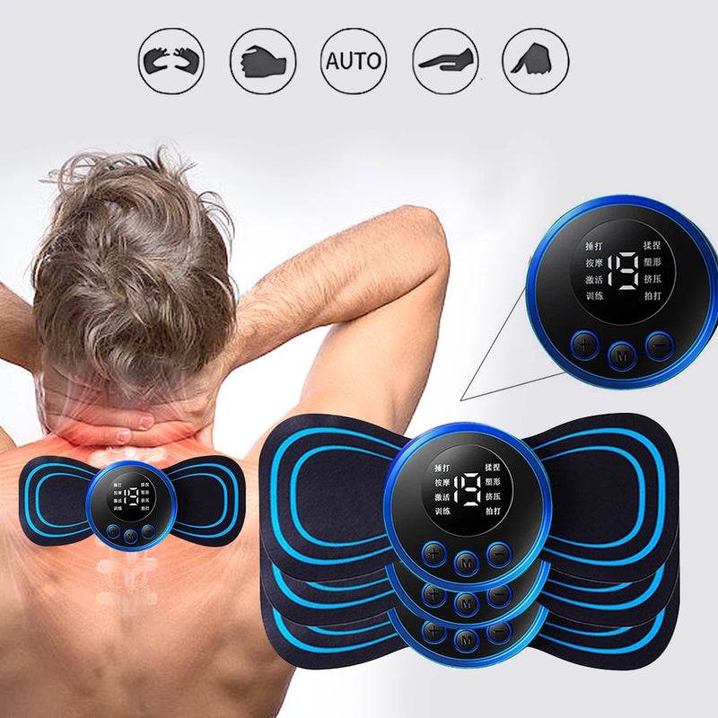 Massageador Portátil Multifunção: Alívio para Dores e Relaxamento Completo Onde Quer Que Você Esteja!